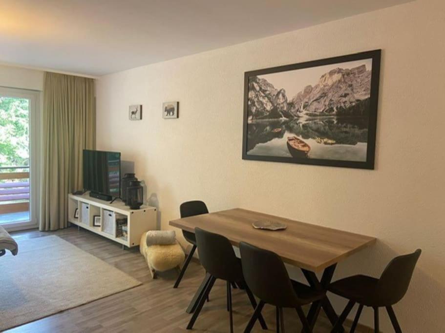 Grand Studio Au Centre De Crans Buitenkant foto